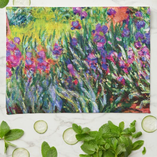 ザアイリスガーデンアットジバニーバイクラウドモネ キッチンタオル (折り畳み)