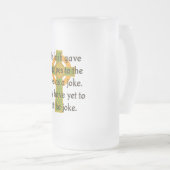 ザアイリッシュ与えバグパイプへスコット – アイルランド引用文 フロストグラスビールジョッキ (正面右)