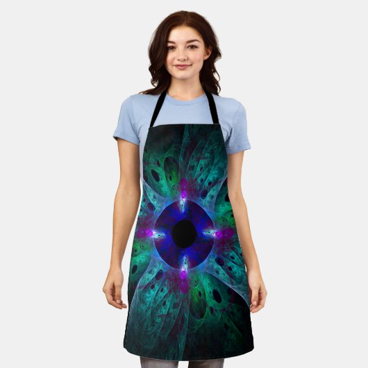 ザアイ抽象芸術アートエプロン エプロン (着用した状態)