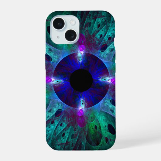 ザアイ抽象芸術 iPhone 15ケース (裏面)