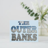 ザアウターバンクスビーチ文字 ポストカード (スタンド正面)