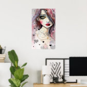 ザアカウンティガールゴシックファンタジー ポスター (ホームオフィス)