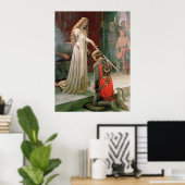 ザアカデ中世ナイトアートプリント ポスター (ホームオフィス)