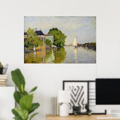 ザアクテルザーンの家 – クロード・モネ ポスター (ホームオフィス)