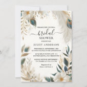 ザアジアン素朴スカイクラウドピーコックブライダルシャワー 招待状 (正面)