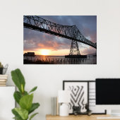 ザアストリア・メグラーブリッジAt Sunset ポスター (ホームオフィス)