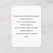 ザアセンション祈りの言葉 名刺 (裏面)