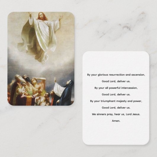 ザアセンション祈りの言葉 名刺 (正面/裏面)