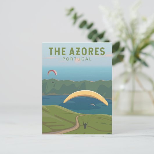 ザアゾレスポルトガルトラベルヴィンテージ ポストカード (スタンド正面)