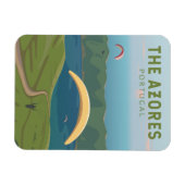 ザアゾレスポルトガルトラベルヴィンテージ マグネット (横)