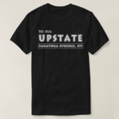 ザアップス実在トサラトガ春ズNYニューヨークファンズ Tシャツ (デザイン正面)