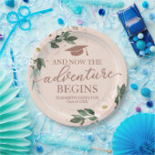 ザアドベンチャーがピンク赤面フローラグラードパーティー ペーパープレート (パーティー)