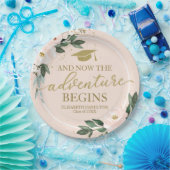 ザアドベンチャーがピンク赤面フローラグラードパーティー ペーパープレート (パーティー)