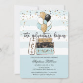 ザアドベンチャーがベビーシャワー招待状を開始 招待状 (正面)