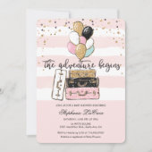 ザアドベンチャーがベビーシャワー招待状を開始 招待状 (正面)