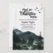 ザアドベンチャーがベビーシャワー招待状を開始 招待状 (正面)