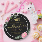 ザアドベンチャーがホットピンクのフローラグラードパーティー ペーパープレート (パーティー)