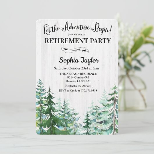 ザアドベンチャーが引退パーティの招待状 招待状 (スタンド正面)