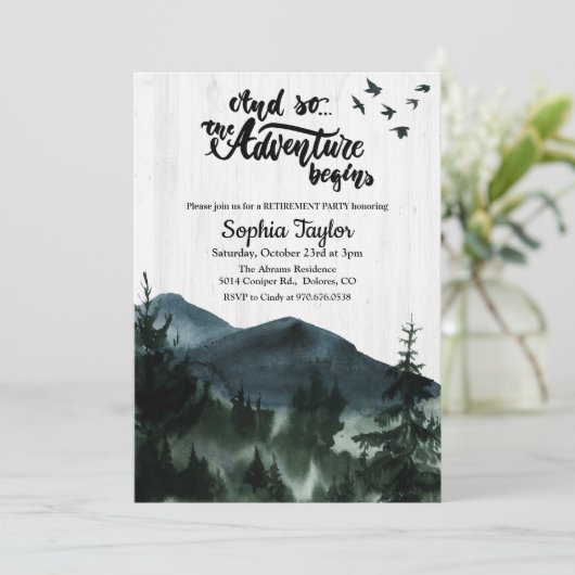 ザアドベンチャーが引退パーティの招待状 招待状 (スタンド正面)