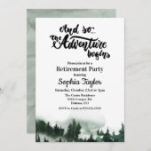 ザアドベンチャーが引退招待状 招待状 (正面/裏面)