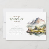 ザアドベンチャーは野生の自然ブライダルシャワー 招待状 (正面)