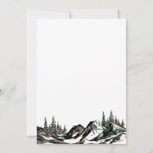 ザアドベンチャースタート山林ベビーシャワー 招待状 (裏面)