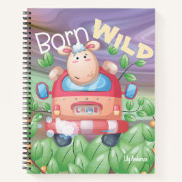 ザアドベンチャーノートかわいい子羊の名前 ノートブック