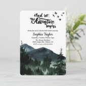 ザアドベンチャー卒業式パーティー招待状 招待状 (スタンド正面)