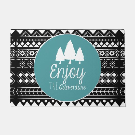 ザアドベンチャー楽しむボホ ドアマット (正面)