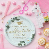 ザアドベンチャー開始金ゴールドティール（緑がかった色）フローラグラードパーティー ペーパープレート (パーティー)