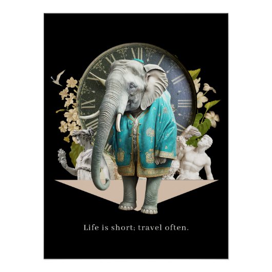 ザアドベンチュアトラベラートラベル引用文 ポスター (正面)