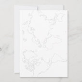 ザアドベ素晴らしントホットエアバルーンセージ緑 招待状 (裏面)