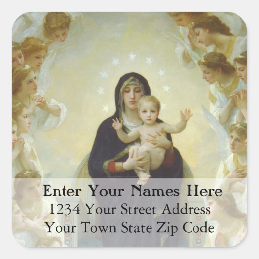 ザアドリューションヴィンテージクリスマス住所 シール (正面)