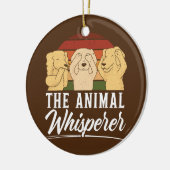 ザアニマルウィスパーラー獣医 セラミックオーナメント (左)