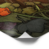 ザアフガンハウンドドッグ002 – ナタリアミュシャ ポスター (コーナー)