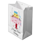 ザアフタヌーン昼寝 – ベレーテッド誕生日媒体ギフトバ ミディアムペーパーバッグ (正面アングル)