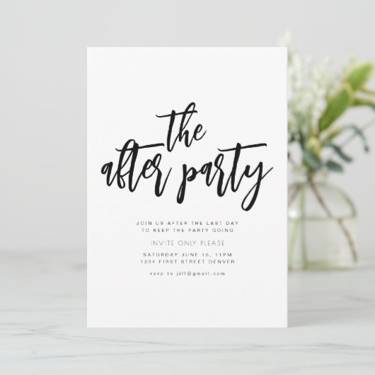 ザアフターパーティーウエディングパーティー招待状 招待状 (スタンド正面)