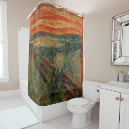 ザアボカドスクリームファインアートビーガンスポフ シャワーカーテン