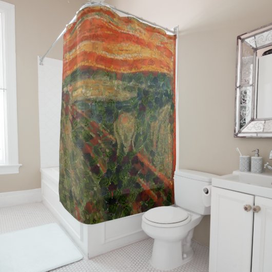 ザアボカドスクリームファインアートビーガンスポフ シャワーカーテン (インサイチュ)