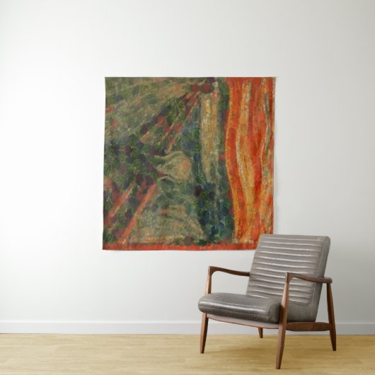 ザアボカドスクリームファインアートビーガンスポフ タペストリー (インサイチュ(横))