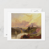 ザアボンゴージアットサンセット(油オン紙) ポストカード (正面/裏面)