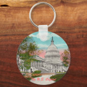 ザアメリカキャピトルヴィンテージキーチェーン キーホルダー (正面)