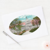 ザアメリカキャピトルヴィンテージ 楕円形シール (封筒)