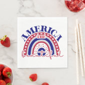 ザアメリカビューティフルレインボー スタンダードランチョンナプキン (インサイチュ)