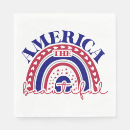 ザアメリカビューティフルレインボー スタンダードランチョンナプキン