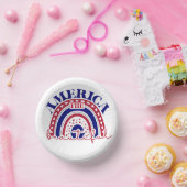 ザアメリカビューティフルレインボー ペーパーボウル (パーティー)