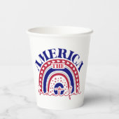 ザアメリカビューティフルレインボー 紙コップ (裏面)