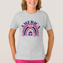 ザアメリカビューティフルレインボー Tシャツ