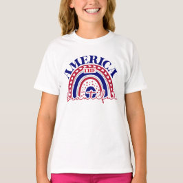 ザアメリカビューティフルレインボー Tシャツ