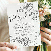 ザアモーレおもしろいパスタ婚約 招待状